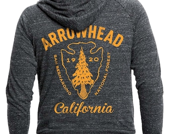 Lake Arrowhead CA Zip Front Hoodie | National Parks Sweatshirt | Made in USA | California