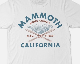 Mammoth Mountain Shirt – Vintage California Ski and Fishing Tee for Everyday Wear
