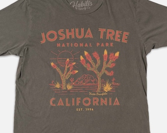 Joshua Tree National Park Shirt - Vintage Graphic T-Shirt, California Hiking Tee, Nature Lover Gift