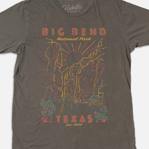 T-shirt Big Bend Texas National Park - Vêtements de festival unisexe