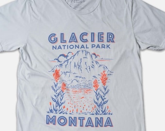 Glacier National Park - USA Made 100% Cotton Unisex T-shirt