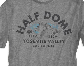 Yosemite "Half Dome" Unisex T-Shirt - National Park Gift - S M L XL Tees