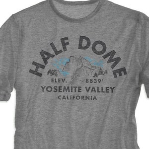 Yosemite &quot;Half Dome&quot; Unisex T-Shirt - National Park Gift - S M L XL Tees