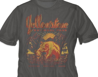 Vintage Yellowstone National Park T-Shirt: Unisex Graphic Tee
