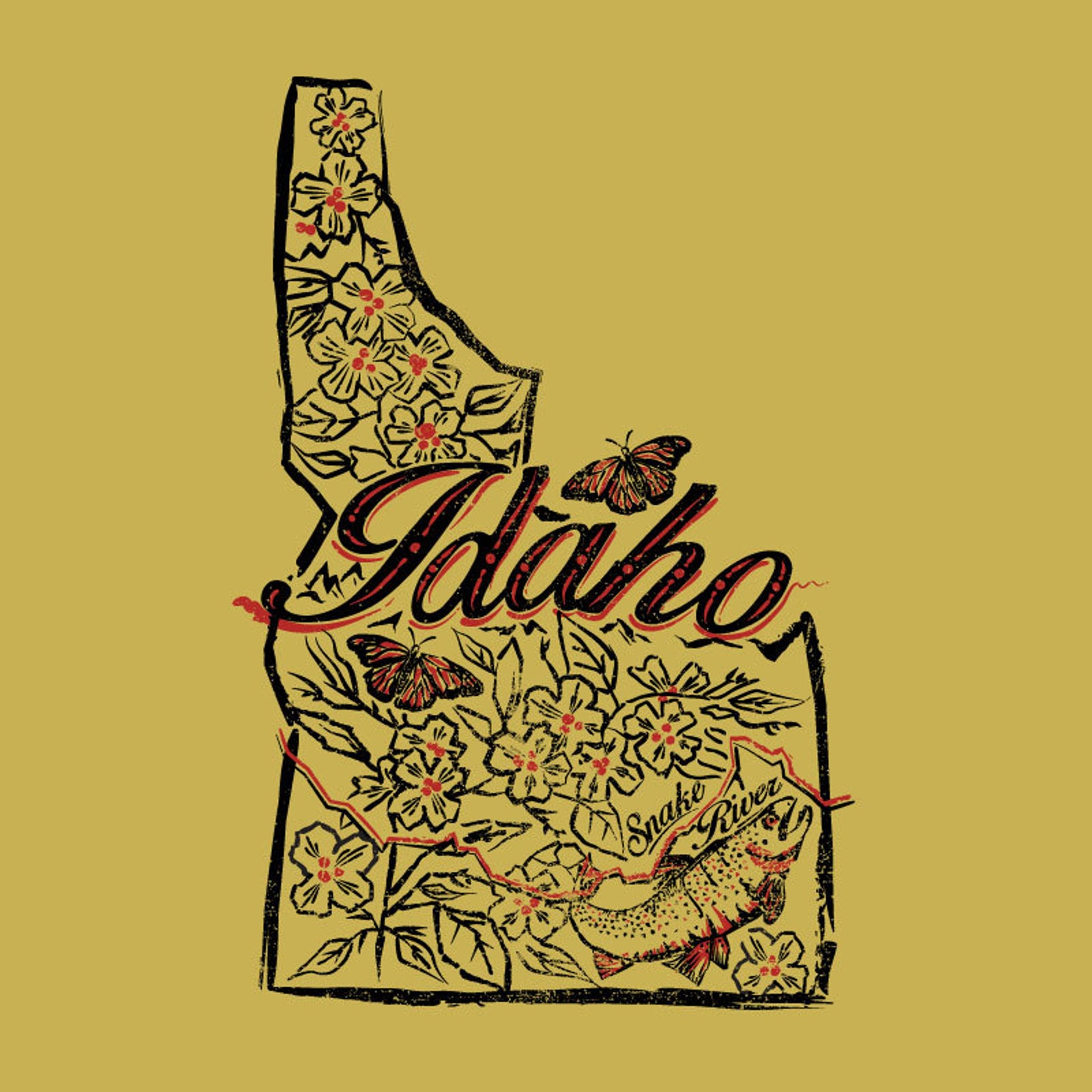 Ketchum Idaho Fishing Tee Made in USA Clothing Gift Unisex Etsy