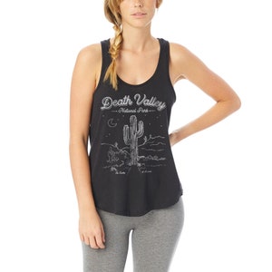 May include: Black tank top with a white graphic of a cactus and the text "Death Valley National Park".