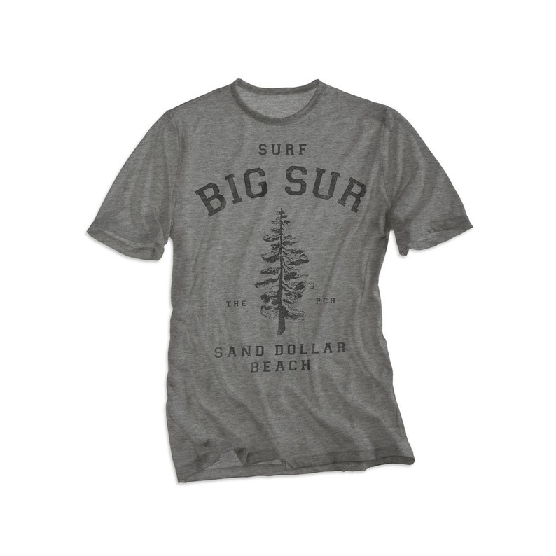 Big Sur National Park Unisex Tee Shirt Vintage Style Graphic t-shirt - S M L XL 
