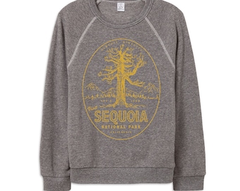 Sudadera del Parque Nacional Sequoia - Ropa unisex juvenil - Ropa gráfica de estilo vintage - YS YM YL