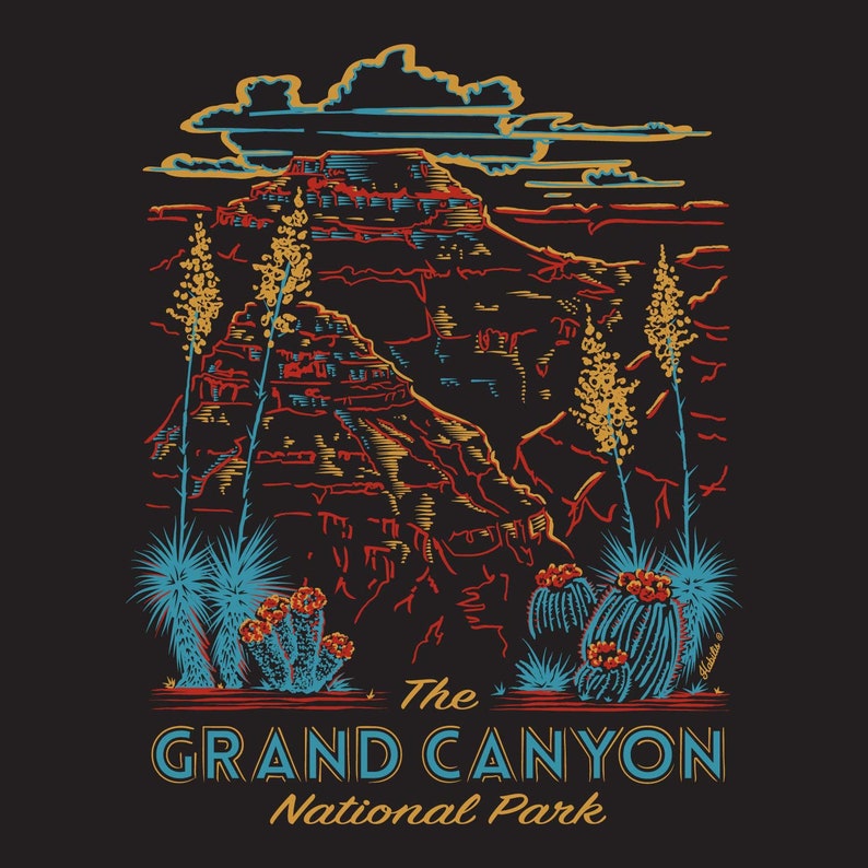 Grand Canyon National Park Shirt Unisex Vintage Style Tee image 4