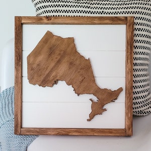 Ontario 3D Wood Sign | Ontario Canada | Ontario Gift | Ontario Home Decor