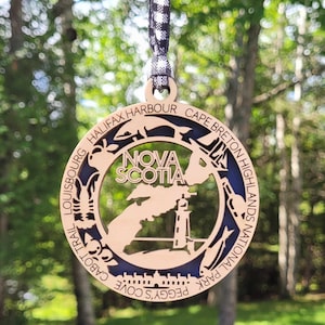 Nova Scotia Ornament | Nova Scotia Car Charm | Nova Scotia Gift