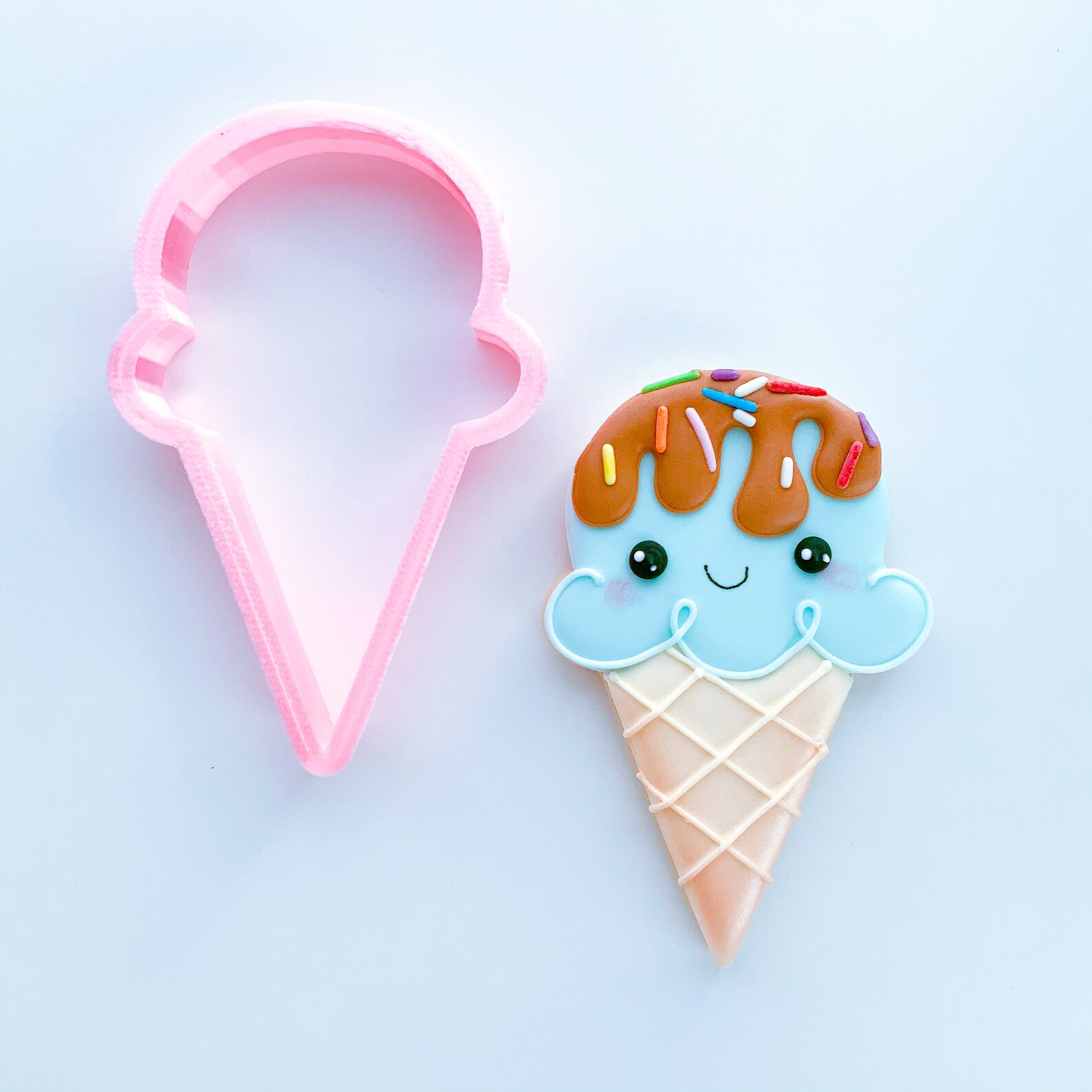Icecream Cone Cookie Cutter Etsy