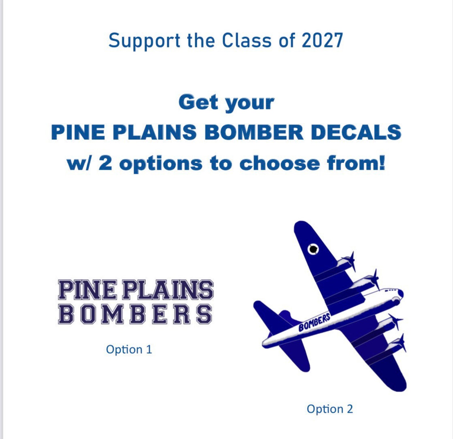 Pine Plains Bombers Window Decal Etsy