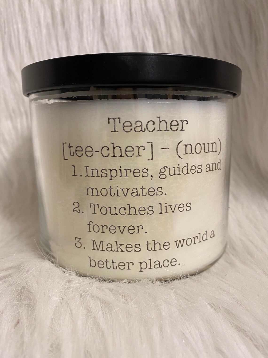 Teacher candle Etsy