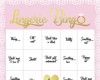 Additional (6) Lingerie Bingo Cards