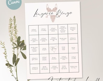 Karty Bingo Bielizna, 1-12 (12 szt.)