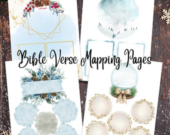 Printable Verse Mapping Pages Scripture Study Map Out Bible - Etsy