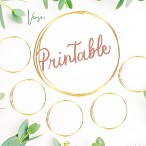 Printable Verse Mapping Pages- Scripture Study- Map Out Bible Verses ...