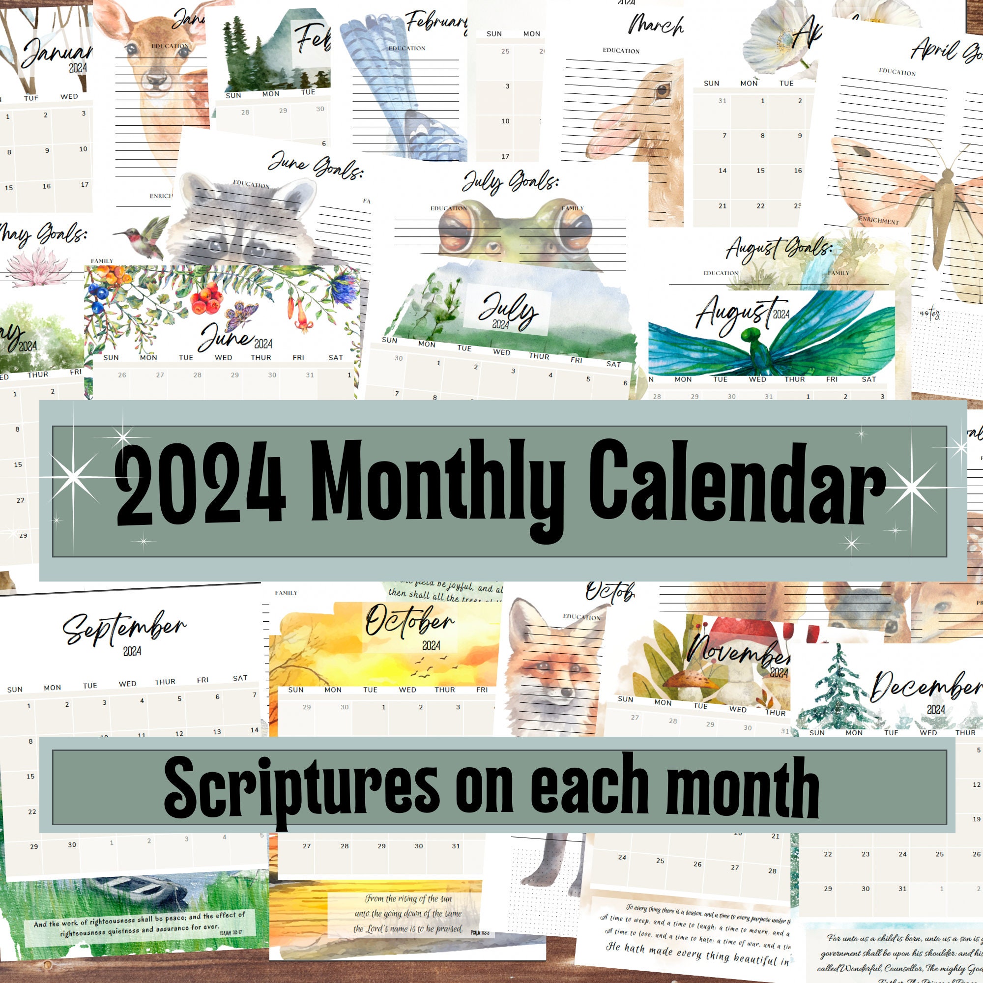 Homeschool Planner Printables 2024 2025 Charlotte Mason Inspired Nature