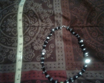 Hemotite accented necklace