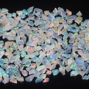 AAA Natural Gemstone Multi fire Ethiopian welo opal polished smooth unDrilled rough lot Rainbow flash  #421