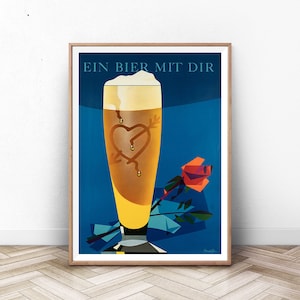 Champagne Poster,  Vintage Food & Drink Poster, Alcohol Print, Bar Decor, Dorm Poster, Beer Poster, Paris Wall Art, Vintage