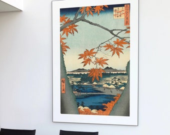 Japan Wood block Print, Japanese Print, Japanese Art, Great Wave, Japan Poster, Japon,  Vintage Japanese, Japan Poster, Estampe Japonaise