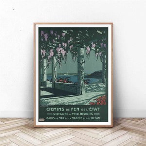 France Travel Poster | France Wall Art | Paris Print | Vintage Wall Art | France Travel Poster