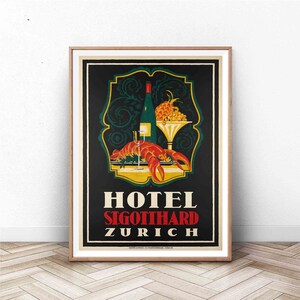 Cartel de alcohol vintage / Arte de cóctel / Arte de bar de cocina / Arte de comida y bebida / Publicidad vintage / Arte de champán / Cartel de cerveza