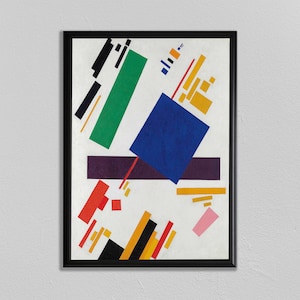 abstract art print art home decor wall art print antique prints art deco print Kazimir Malevich (1878-1935)