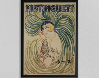 MISTINGUETT Vintage Movie Poster: Paris Theatre Art Print
