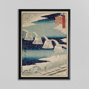 japanese print japan wood block mt fuji vintage print affiche de japon woodblock poster wall art asian decor dorm room