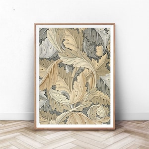 William Morris Art Print: Botanical Flower Pattern, Art Nouveau