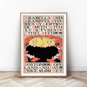 vintage paris wall art, art nouveau poster print, home decor, girls room, traditional