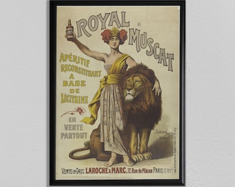 impresión del gato del león, cartel del circo, decoración del circo, arte de la pared, cartel del circo de la vendimia, decoración del hogar, impresión del cartel del circo