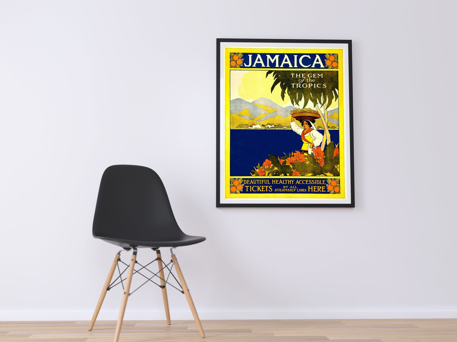Jamaica Poster Jamaica Poster Print Tropical Art Vintage Etsy