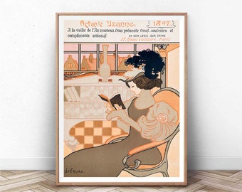 Georges de Feure Prints | Vintage Paris Wall Art | Paris Print | French Poster