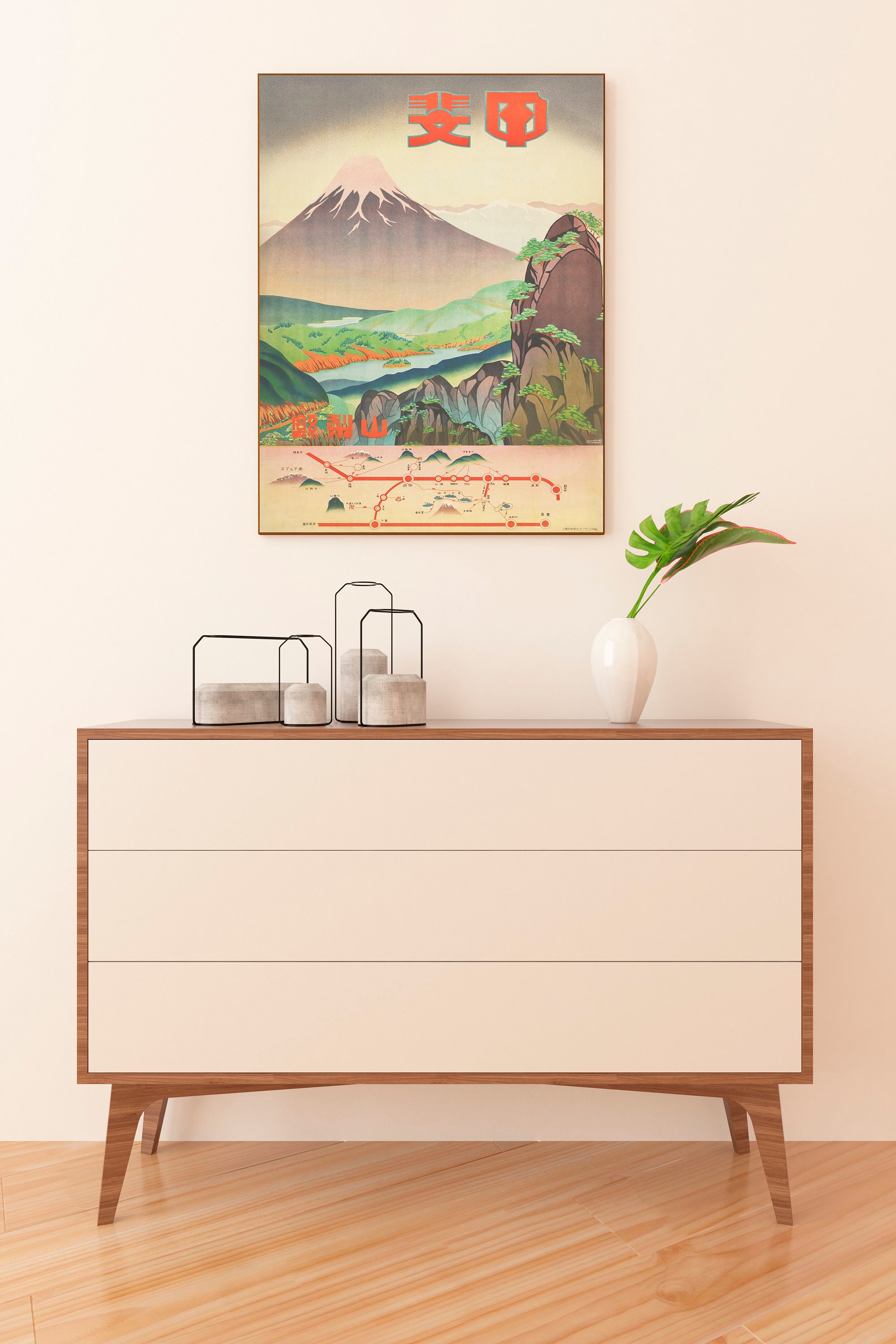 Vintage Japan Travel Poster: Tokyo Asian Decor Art Print - Etsy