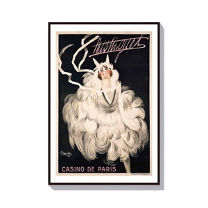 Paris-Wand-Kunst, Leonetto Cappiello Poster, Vintage Französisch Anzeige, Casino de Paris, französische Kunst, Art-Deco-Poster, Retro-Werbung Drucken