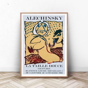 Vintage Exhibition Poster, Modern Wall Art, Mid Century Modern Art Print, Museum Print, Paris Wall Art, Wall Art Prints, Paris Print