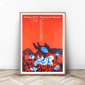 Vintage Exhibition Poster, Modern Wall Art, Mid Century Modern Art Print, Museum Print, Paris Wall Art, Wall Art Prints, Paris Print