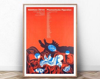 Vintage Exhibition Poster: Mid Century Modern Museum Art Print