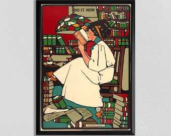 Cartel del libro, cartel de la cita, llevar a lo largo de un libro, impresión del cartel de la vendimia, impresión de la lectura, cita imprimible, libros de arte imprimible, cita literaria