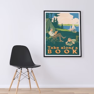 Cartel del libro, cartel de la cita, arte del aula, llevar a lo largo de un libro, impresión de lectura, cita imprimible, libros de arte imprimible, cita literaria imagen 3