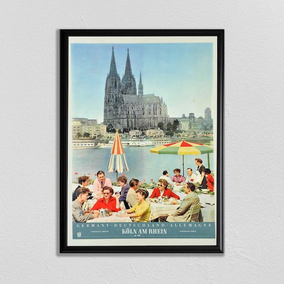 Vintage 1954 Munich Oktoberfest Octoberfest Tourism Poster Print A3//A4