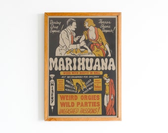 Vintage "Reefer" Movie Poster Art Print