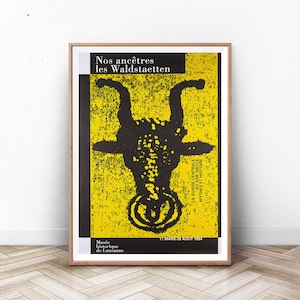 Modern Abstract Museum Poster, Exhibition Print, Contemporary Art, Museum Poster, Wall Art, French Poster, Paris Print