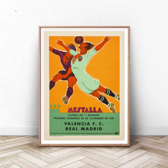 Poster calcio / Poster di calcio vintage / Arte del calcio