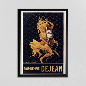 Leonetto Cappiello Vintage Print, Paris Wall Art, Vintage French Poster, Alcohol Poster, Vintage Ad, Literary Poster, Food and Drink