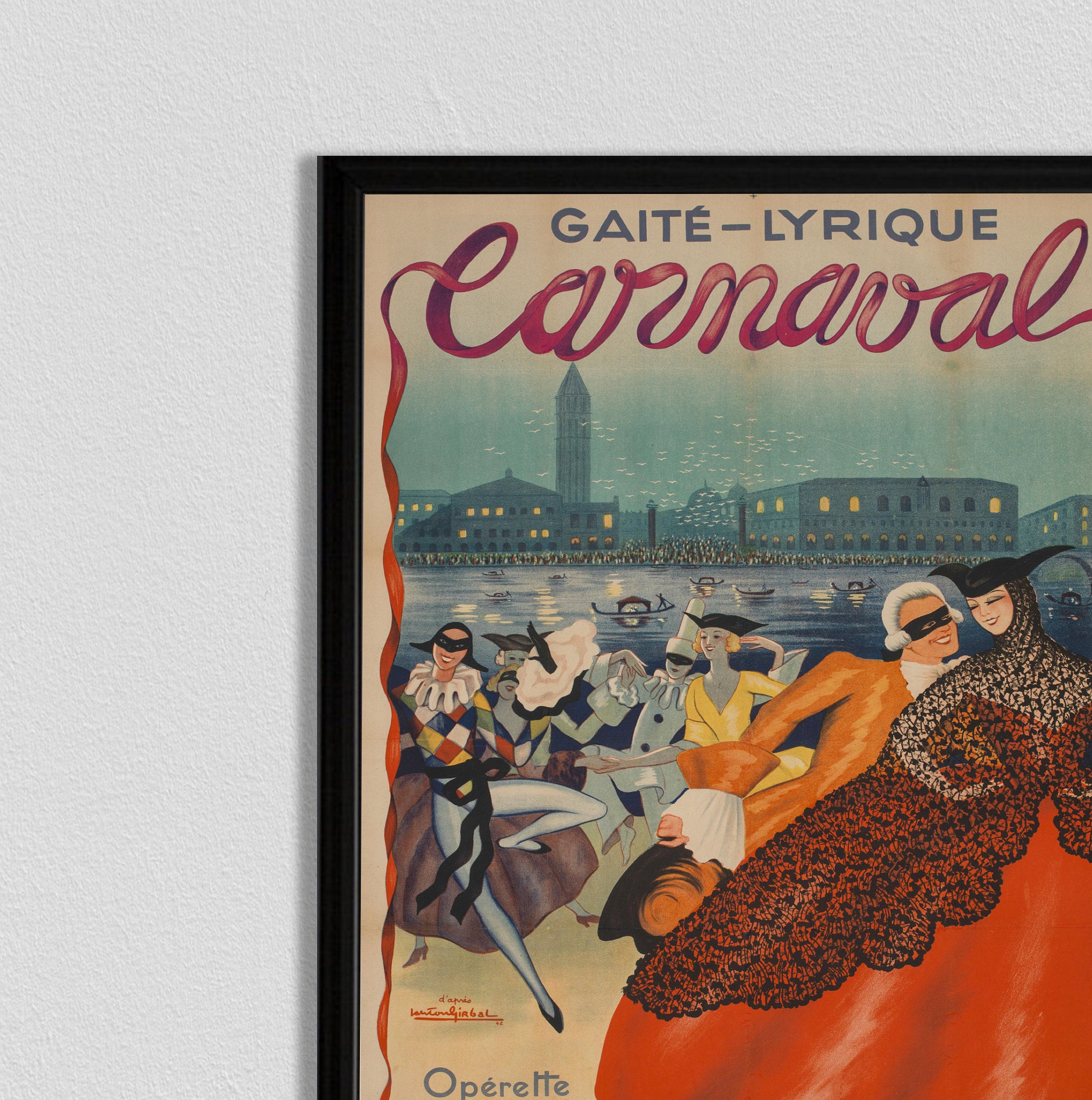 Poster 40x60cm – Affiche Vintage Du Salon Marine Paris 1949 (Rpeg)